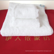Toalla de cara blanca de algodón 16s para diseño de hoteles